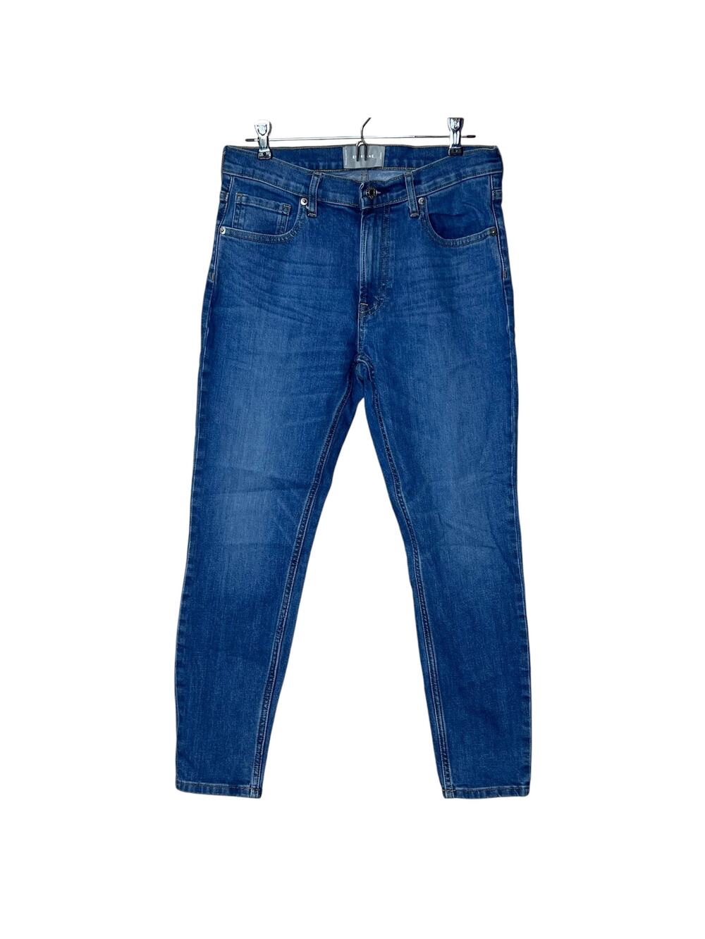 Everlane Mid Rise Skinny Jean Blue Women's 29 Ankle Stretch